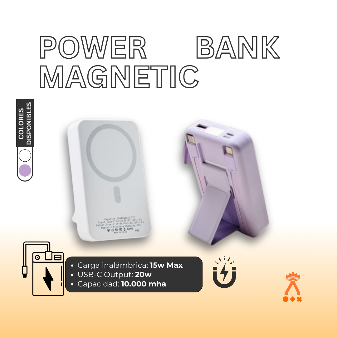 POWER BANK MAGNETIC CON SOPORTE